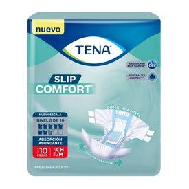 PANAL TENA SLIP COMFORT MED C/10