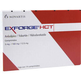 EXFORGE HCT 5/160/12.5 MG 14 CPR
