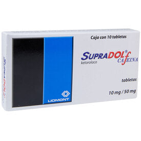 SUPRADOL CAFEINA 10/50 MG 10TAB